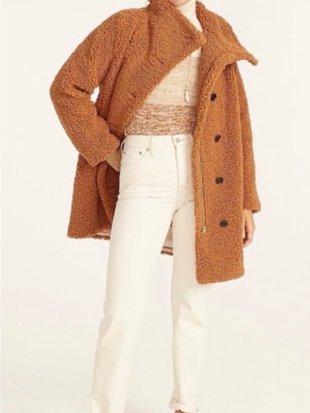 J. Crew women’s Villa Teddy coat/jacket 12